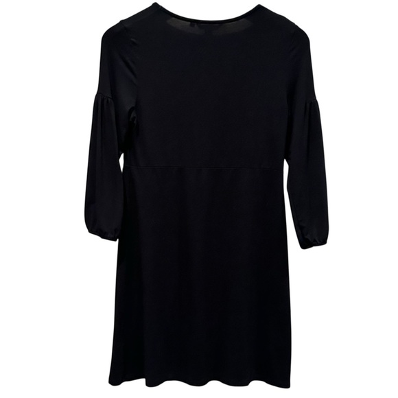 Boden Black Jersey 3/4 Length Sleeve Empire Waist Dress Women’s Size 10 WL520 - Picture 6 of 9